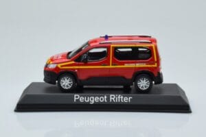 Peugeot Rifter Pompiers Secours Medical Czerwony Norev 1:43 479070 Metal