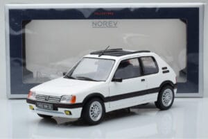 Peugeot 205 GTi 1.6 Biały Norev 1:18 184849 Metal — zdjęcie 8 z 8