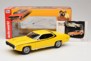 Plymouth Satellite Daisy Dukes of Hazzard Auto World 1:18 AWSS105/06 Metal — zdjęcie 8 z 8