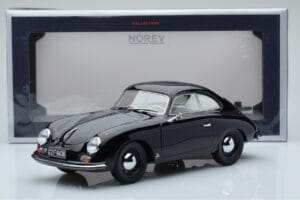 Porsche 356 Czarny Norev 1:18 187451 Metal — zdjęcie 6 z 6