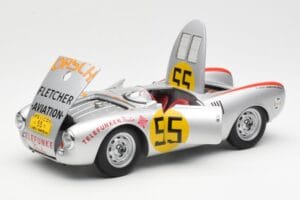 Porsche 550-1500 RS Spyder #55 H. Herrmann Carrera Panamericana 1954 AUTOart 1:18 85470 Metal — zdjęcie 2 z 8