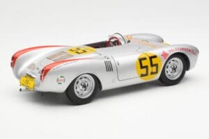 Porsche 550-1500 RS Spyder #55 H. Herrmann Carrera Panamericana 1954 AUTOart 1:18 85470 Metal — zdjęcie 3 z 8