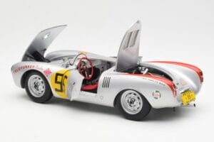 Porsche 550-1500 RS Spyder #55 H. Herrmann Carrera Panamericana 1954 AUTOart 1:18 85470 Metal — zdjęcie 5 z 8