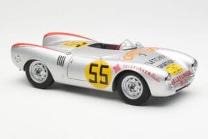 Porsche 550-1500 RS Spyder #55 H. Herrmann Carrera Panamericana 1954 AUTOart 1:18 85470 Metal — zdjęcie 6 z 8