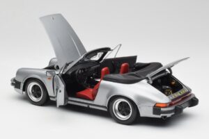 Porsche 911 930 Carrera 3.2 Kabriolet Szary Metallic Minichamps 1:18 100063034 Metal — zdjęcie 5 z 8