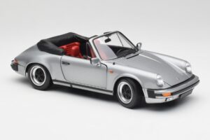 Porsche 911 930 Carrera 3.2 Kabriolet Szary Metallic Minichamps 1:18 100063034 Metal — zdjęcie 6 z 8