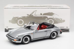 Porsche 911 930 Carrera 3.2 Kabriolet Szary Metallic Minichamps 1:18 100063034 Metal — zdjęcie 8 z 8