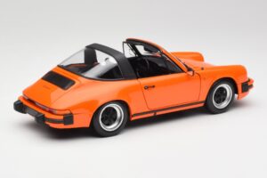 Porsche 911 930 Carrera 3.2 Targa Pomarańczowy Minichamps 1:18 100063064 Metal — zdjęcie 3 z 8