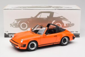 Porsche 911 930 Carrera 3.2 Targa Pomarańczowy Minichamps 1:18 100063064 Metal — zdjęcie 8 z 8
