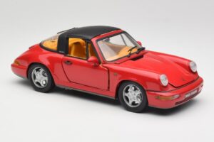 Porsche 911 964 Carrera 2 Targa Czerwony Anson 1:18 30305-W Metal — zdjęcie 6 z 8