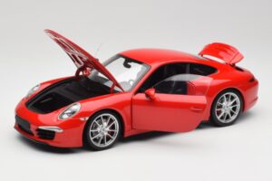 Porsche 911 991 Carrera S Guards Czerwony Minichamps 1:18 100061020 Metal — zdjęcie 2 z 8