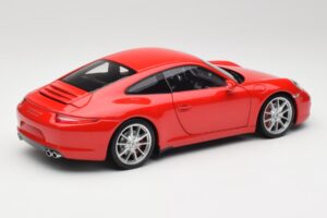 Porsche 911 991 Carrera S Guards Czerwony Minichamps 1:18 100061020 Metal — zdjęcie 3 z 8