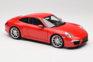 Porsche 911 991 Carrera S Guards Czerwony Minichamps 1:18 100061020 Metal — zdjęcie 6 z 8