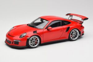 Porsche 911 991 GT3 RS Guards Czerwony Srebrne Felgi AUTOart 1:18 78165 Metal