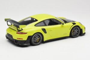 Porsche 911 991.2 GT2 RS Limonkowy z Srebrnymi Felgami Minichamps 1:18 155068309 Metal — zdjęcie 2 z 6