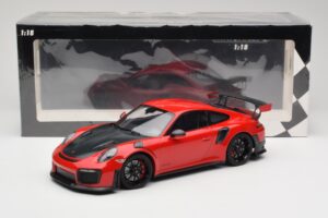 Porsche 911 GT2 RS 991.2 Czerwony Czarne Felgi Minichamps 1:18 155968307 Metal — zdjęcie 6 z 6