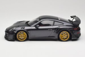 Porsche 911 991.2 GT2 RS Weissach Package Purple Metallic Z Złotymi Kołami Magnezowymi Minichamps 1:18 153068322 Metal — zdjęcie 3 z 6