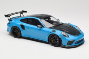 Porsche 911 991.2 GT3 RS Weissach Package Shark Blue Czarne Magnezowe Felgi Minichamps 1:18 153068224 Metal — zdjęcie 4 z 6