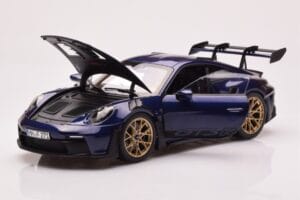 Porsche 911 992 GT3 RS Gentian Niebieski Metaliczny Norev 1:18 187363 Metal — zdjęcie 2 z 8