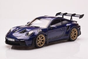 Porsche 911 992 GT3 RS Gentian Niebieski Metaliczny Norev 1:18 187363 Metal