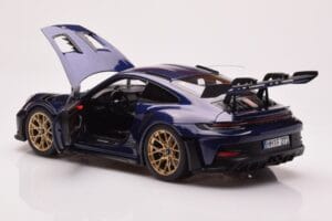 Porsche 911 992 GT3 RS Gentian Niebieski Metaliczny Norev 1:18 187363 Metal — zdjęcie 5 z 8
