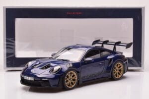 Porsche 911 992 GT3 RS Gentian Niebieski Metaliczny Norev 1:18 187363 Metal — zdjęcie 8 z 8