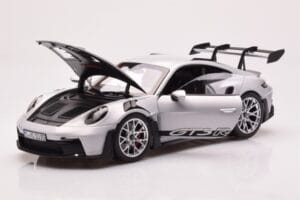 Porsche 911 992 GT3 RS Ice Szary Norev 1:18 187359 Metal — zdjęcie 2 z 8