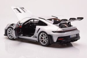 Porsche 911 992 GT3 RS Ice Szary Norev 1:18 187359 Metal — zdjęcie 5 z 8