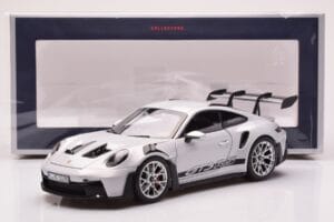 Porsche 911 992 GT3 RS Ice Szary Norev 1:18 187359 Metal — zdjęcie 8 z 8