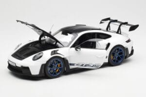 Porsche 911 992 GT3 Weissach Package Biały & Indigo Niebieski Norev 1:18 187353 Metal — zdjęcie 2 z 8