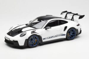 Porsche 911 992 GT3 Weissach Package Biały & Indigo Niebieski Norev 1:18 187353 Metal