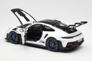 Porsche 911 992 GT3 Weissach Package Biały & Indigo Niebieski Norev 1:18 187353 Metal — zdjęcie 5 z 8
