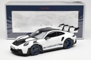 Porsche 911 992 GT3 Weissach Package Biały & Indigo Niebieski Norev 1:18 187353 Metal — zdjęcie 8 z 8