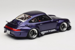 Porsche 911 993 RWB Army Girl Fioletowy GT Spirit 1:18 GT562 Żywica — zdjęcie 2 z 6