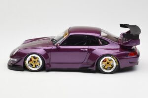 Porsche 911 993 RWB Fioletowy GT Spirit 1:18 GT727 Żywica — zdjęcie 3 z 6