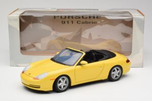 Porsche 911 996 Kabriolet Speed Żółty UT Models 1:18 27906 Metal — zdjęcie 8 z 8