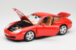 Porsche 911 996 Carrera 4 Czerwony Bburago 1:18 30085 Metal — zdjęcie 2 z 8