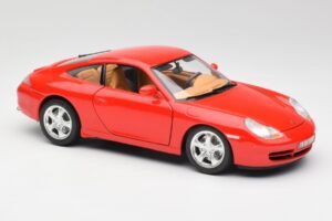 Porsche 911 996 Carrera 4 Czerwony Bburago 1:18 30085 Metal — zdjęcie 6 z 8
