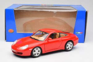 Porsche 911 996 Carrera 4 Czerwony Bburago 1:18 30085 Metal — zdjęcie 8 z 8