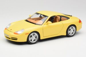 Porsche 911 996 Carrera Żółty Bburago 1:18 30085-M1 Metal