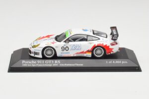 Porsche 911 996 GT3 RS #90 T2M J. Ickx / P. Rabineau 1000km Spa 2004 Minichamps 1:43 400046980 Metal