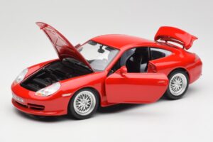 Porsche 911 996 GT3 Strasse Czerwony Bburago 1:18 30395 Metal — zdjęcie 2 z 8