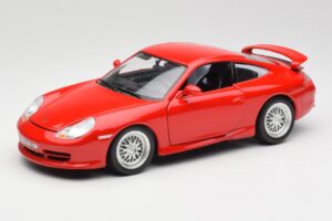 Porsche 911 996 GT3 Strasse Czerwony Bburago 1:18 30395 Metal