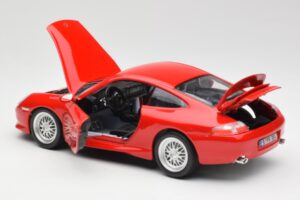 Porsche 911 996 GT3 Strasse Czerwony Bburago 1:18 30395 Metal — zdjęcie 5 z 8