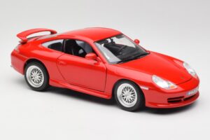 Porsche 911 996 GT3 Strasse Czerwony Bburago 1:18 30395 Metal — zdjęcie 6 z 8