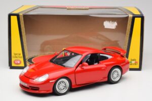 Porsche 911 996 GT3 Strasse Czerwony Bburago 1:18 30395 Metal — zdjęcie 8 z 8