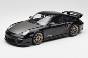Porsche 911 997 GT2 RS Czarny & Srebrny Koła Minichamps 1:18 100069401 Metal