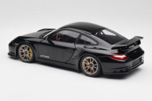 Porsche 911 997 GT2 RS Czarny & Srebrny Koła Minichamps 1:18 100069401 Metal — zdjęcie 7 z 8