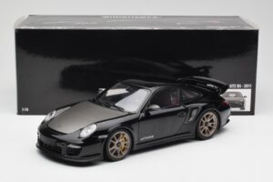 Porsche 911 997 GT2 RS Czarny & Srebrny Koła Minichamps 1:18 100069401 Metal — zdjęcie 8 z 8