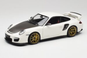 Porsche 911 997 GT2 RS Biały & Złoty Koła Minichamps 1:18 100069406 Metal